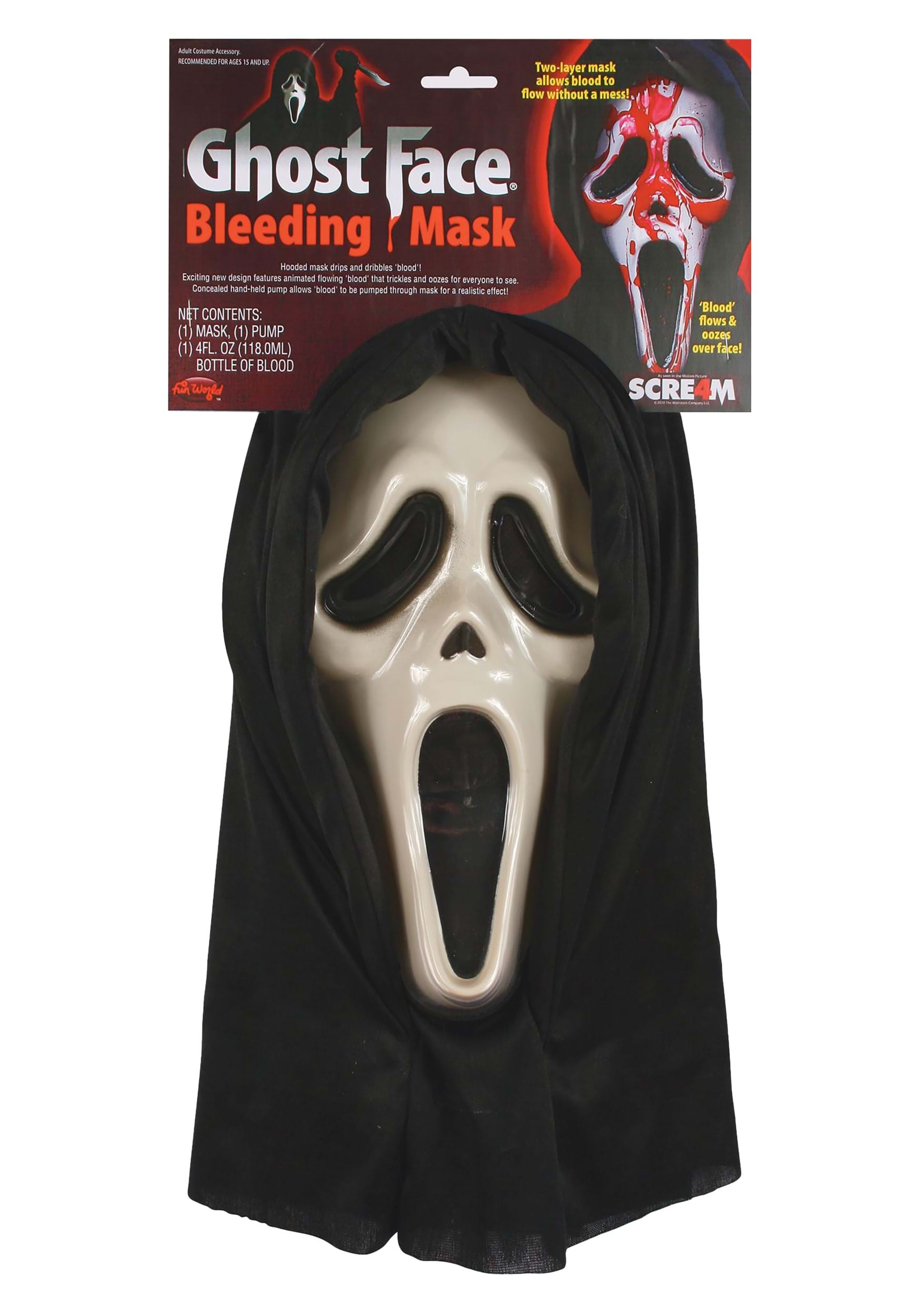 Antagonisme bevolking verwijzen Ghost Face Bleeding Mask for Adults