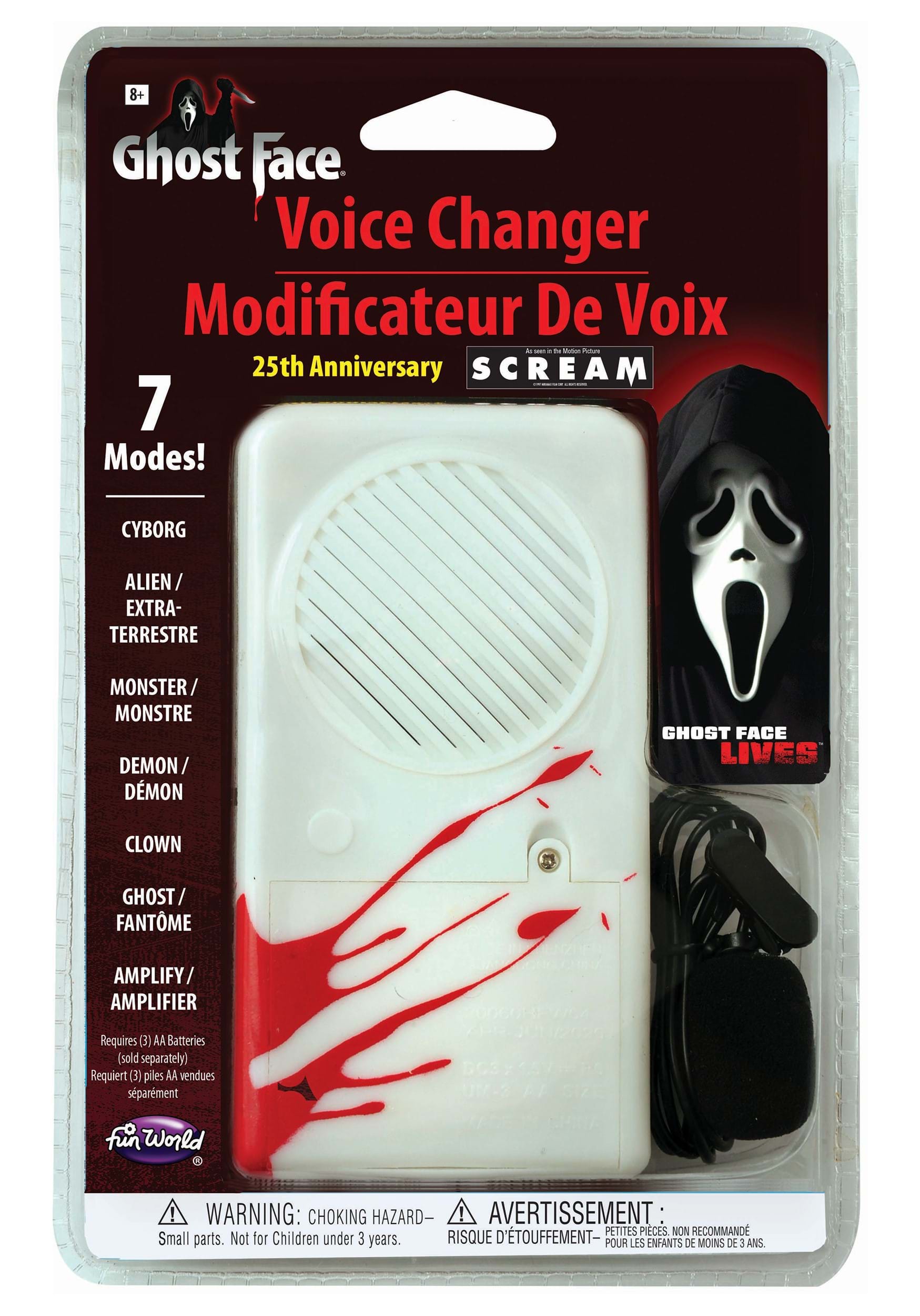 25th Anniversary Deluxe Ghost Face Voice Changer , Ghostface Accessories