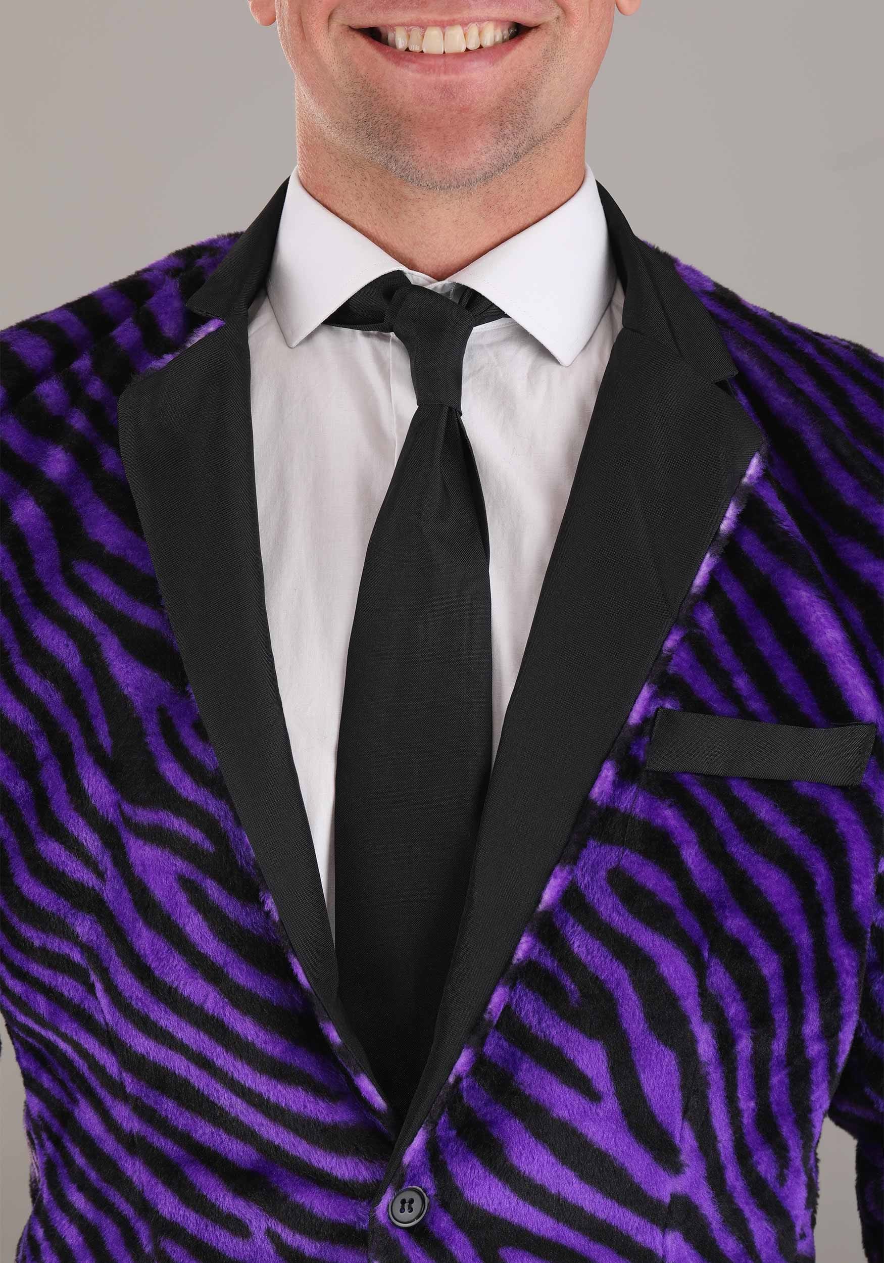 Suitmeister Faux Fur Purple Pimp Suit