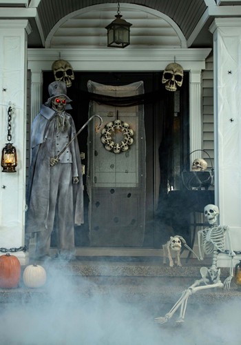 7FT Animated Ghostly Gentleman Jack Prop | Skeleton Decorations