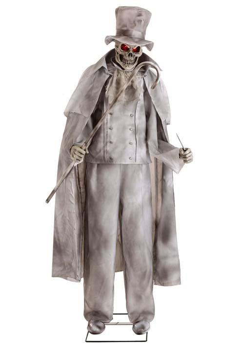 7FT Animated Ghostly Gentleman Jack Prop | Skeleton Decorations