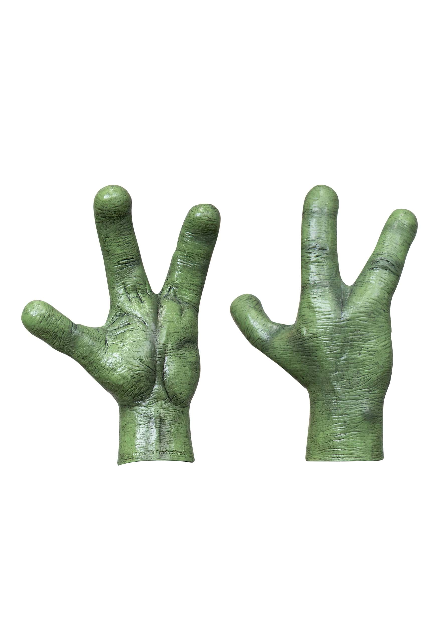 Manos alienígenas de adultos verdes para adultos Multicolor