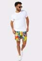 Pokemon Mens Pika Pikachu Swimsuit Shirt Alt 4