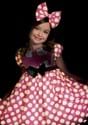 Minnie Mouse Girls Pink Glow in the Dark Dot Dress Alt 1