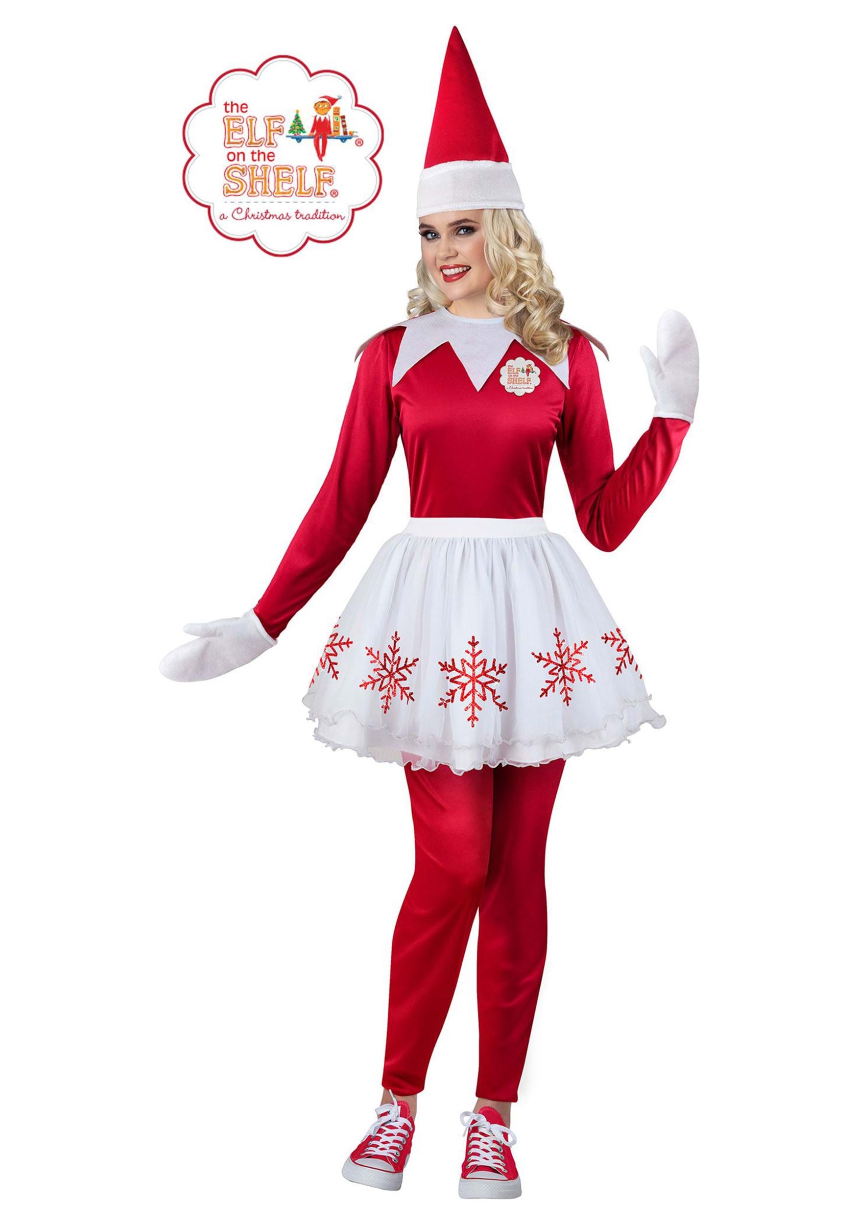 Toy Shop Shelf Elf Costume Santa's Helper Christmas Hat Men Women Standard Xmas 