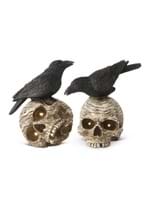 8" Set of LED Skulls w/Crows