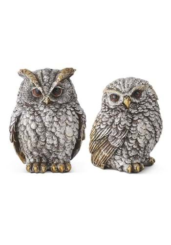 Set of Silver & Gold Owls