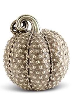 9.75" Antique Gold Rivit Textured Pumpkin