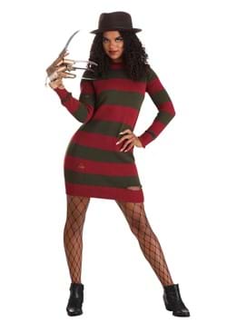 Fancy Dress Freddy Krueger Nightmare Sweater CONVICT Horror Jumper Halloween NEW 