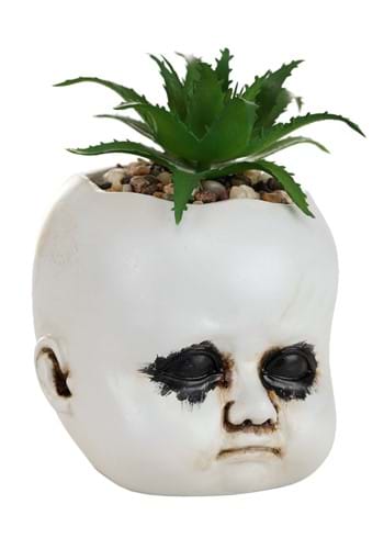 Distressed Doll Plant Holder | Spooky Home Decorations