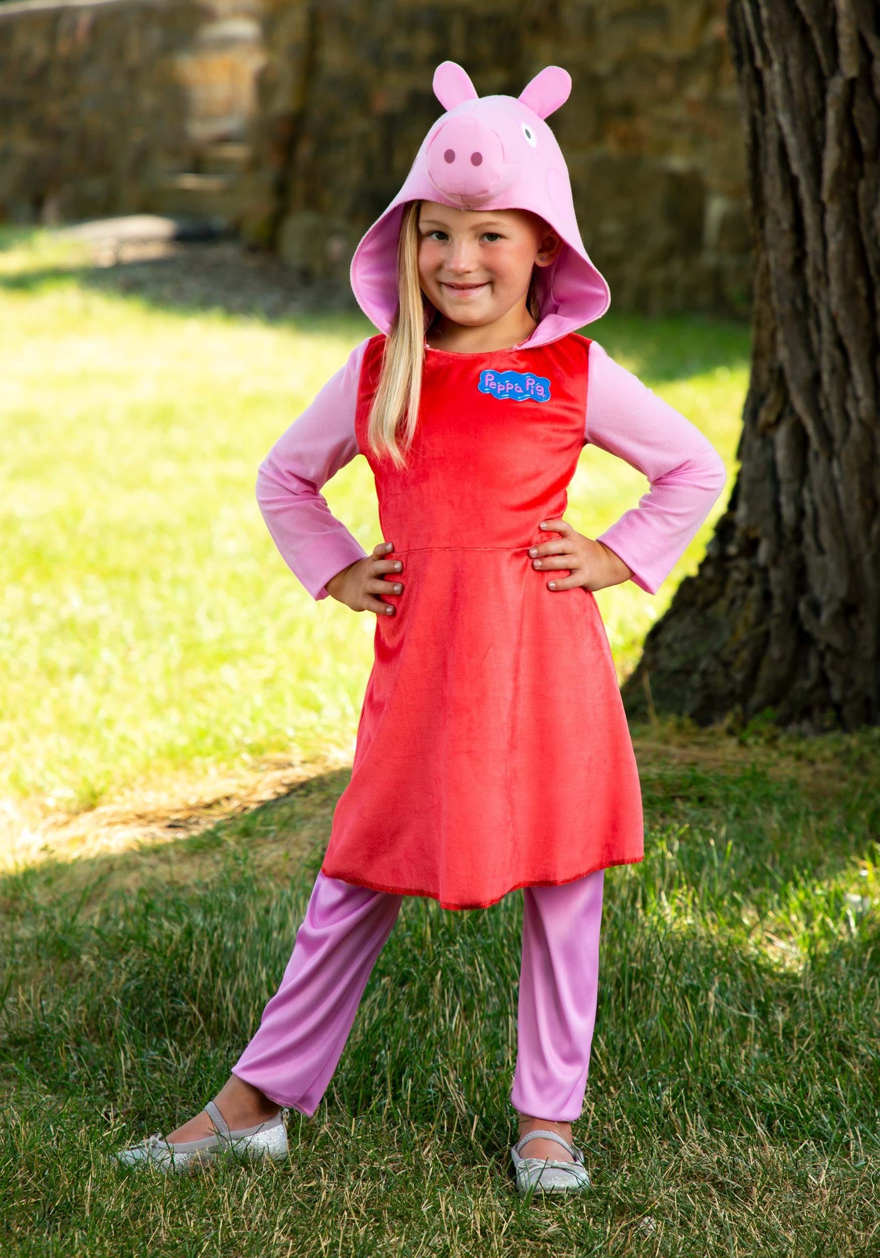 Girl's Peppa Pig Long Sleeve Costume