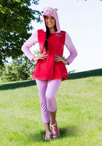Women's Deluxe Peppa Pig Costume | Cartoon Costumes