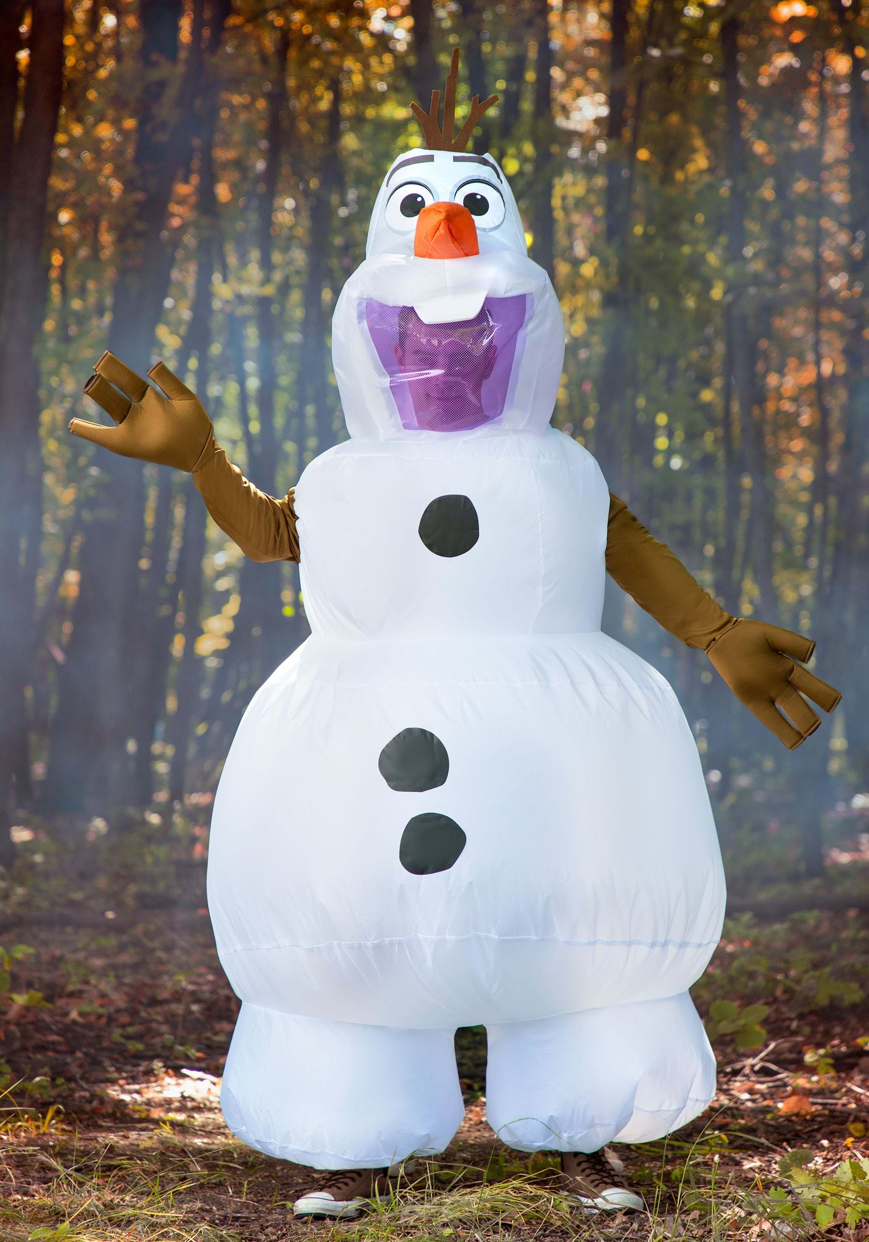 Disfraz inflable Olaf congelado para adultos Multicolor