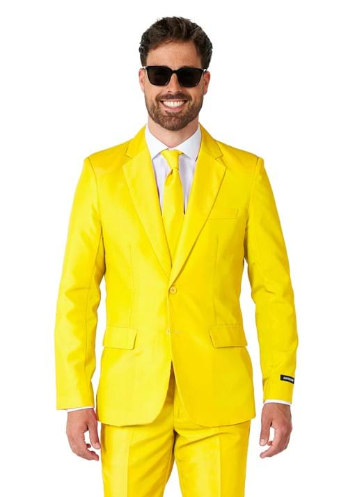 Suitmeister Solid Yellow Men's Suit