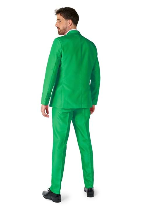 Suitmeister Mens Solid Green Suit