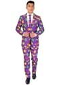 Suitmeister Mardi Gras Purple Icons Suit for Men