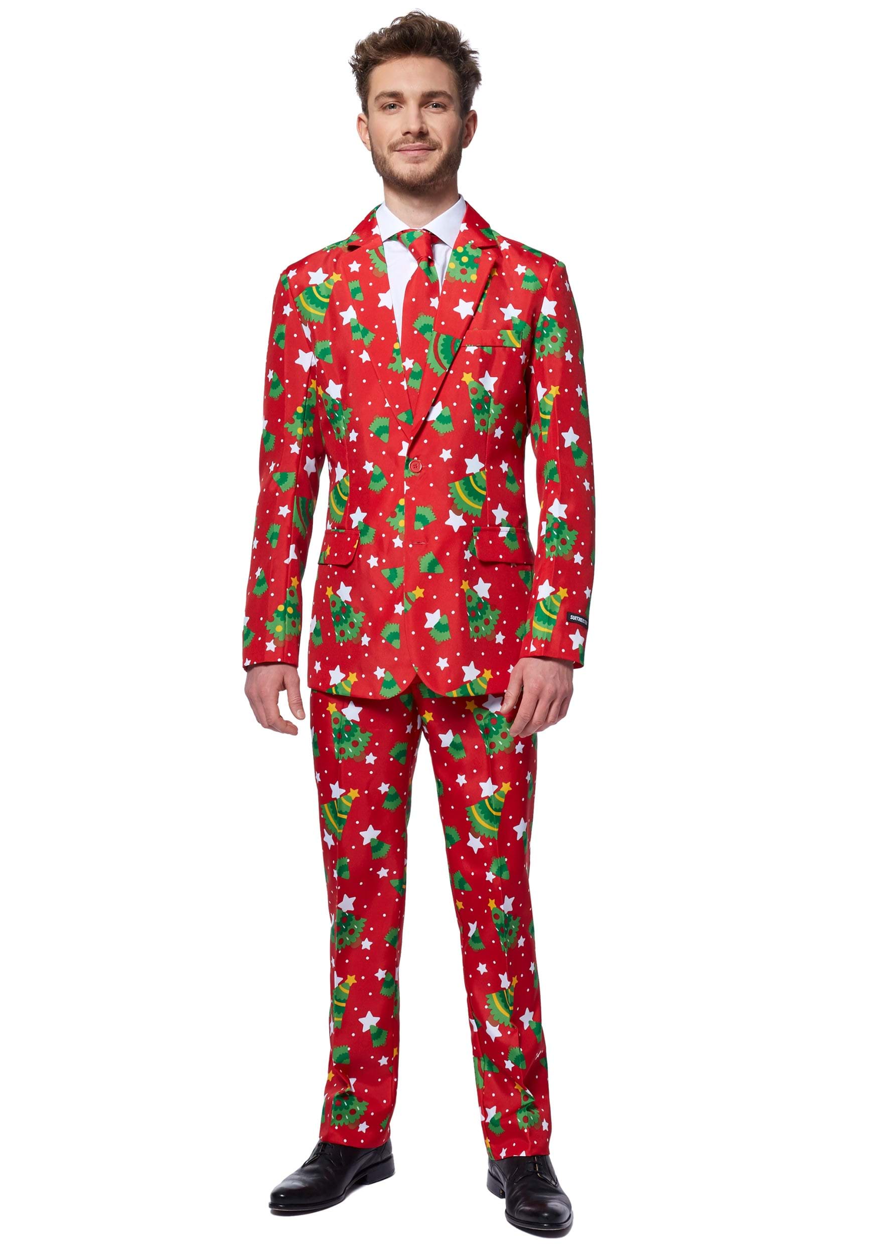 SuitMeister Red Christmas Tree & Stars traje Multicolor Colombia