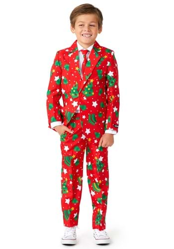 Suitmeister Boys Christmas Trees Stars Red
