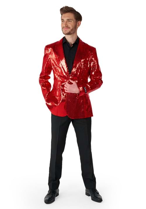 Suitmeister Men's Red Sequins Blazer