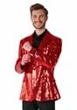 Suitmeister Sequins Red Mens Blazer Alt 2