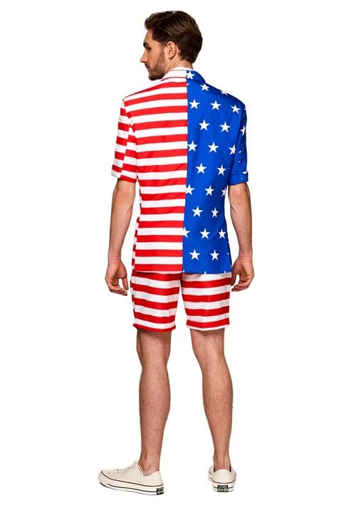 Suitmeister Mens Summer USA Flag Suit