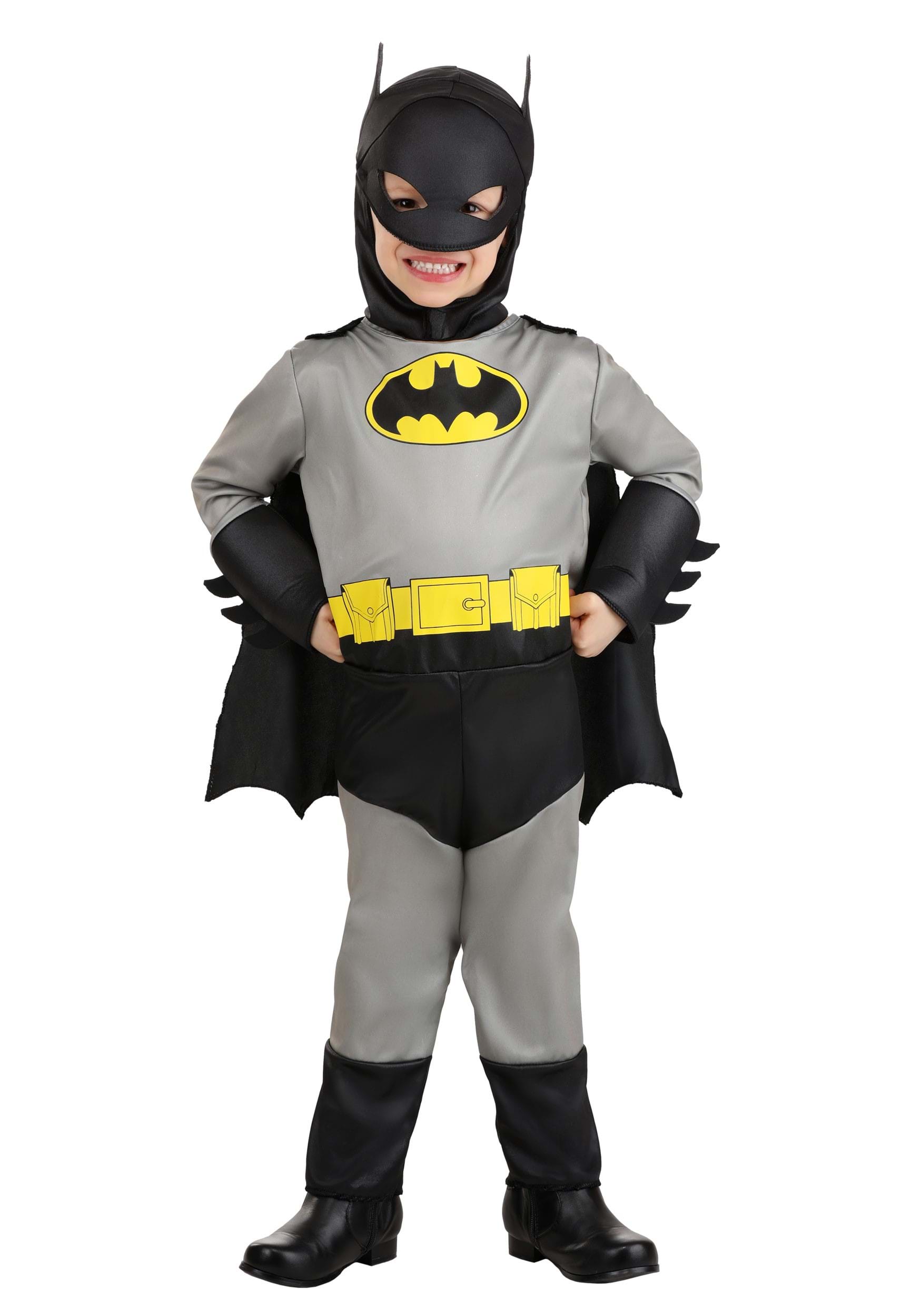 Photos - Fancy Dress Toddler Jerry Leigh  Classic Batman Costume Black/Gray/Yellow 