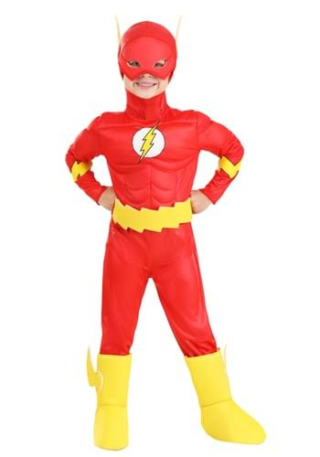 Deluxe Toddler Classic Flash Costume | Kids | Boys | Red/Yellow | 2T | Jerry Leigh