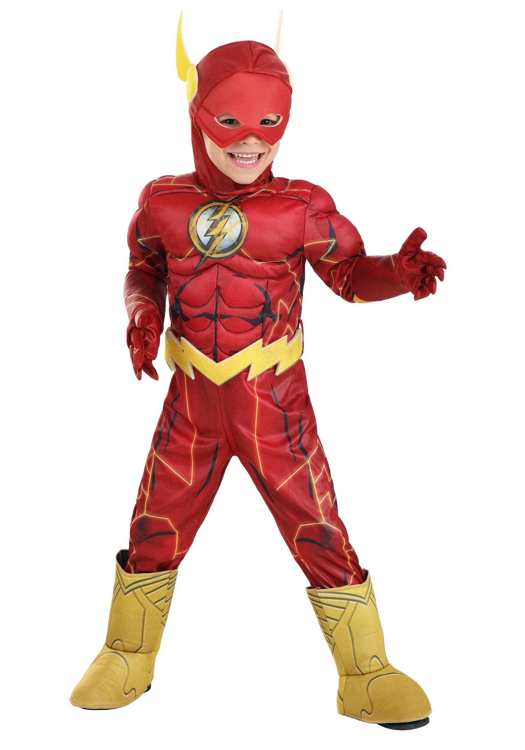 Jerry Leigh Flash Deluxe Toddler Costume, Toddler Boy's, Size: One size, Red