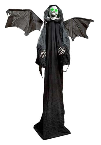 Animated Standing Winged Reaper Decoration
