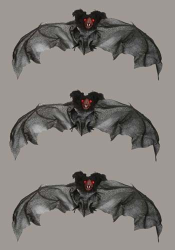 Pack of 3 Black Bats Prop Decoration | Bat Decorations