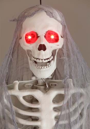 55-Inch Talking Skeleton Prisoner Halloween Decoration | Hanging Decorations