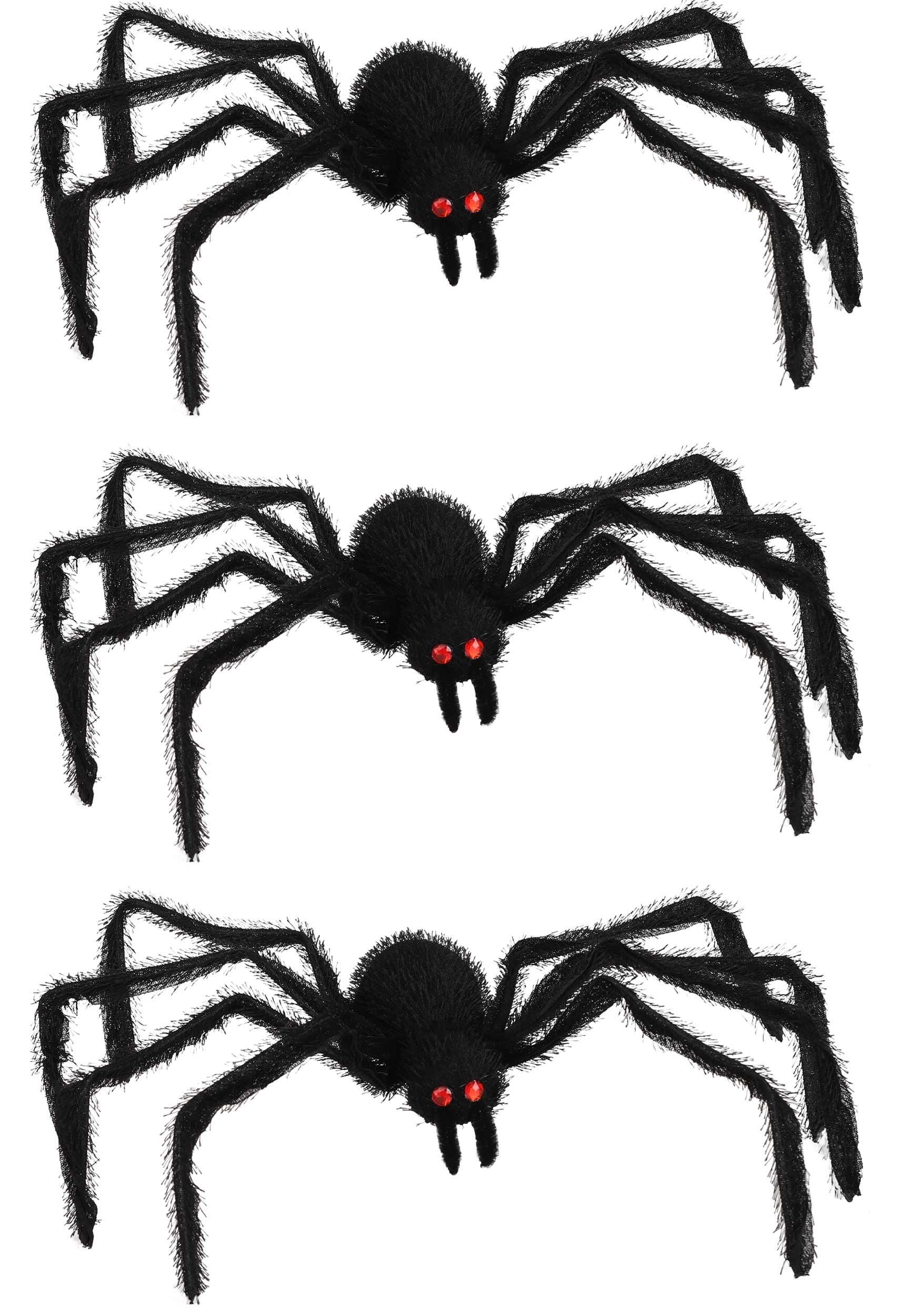 Photos - Other Decoration FUN Costumes 3 Pack Black Spiders Halloween Decoration | Exclusive