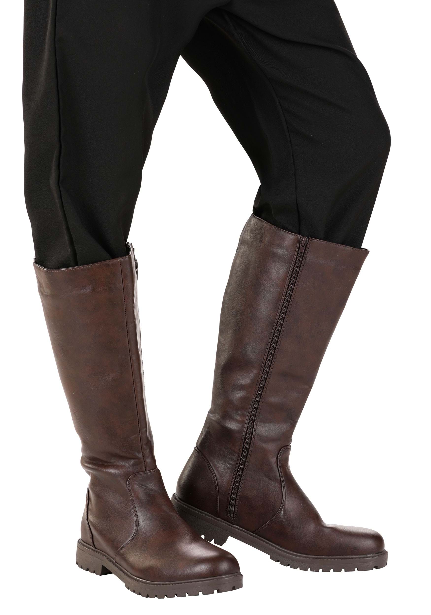 Tall Brown Adult Boots