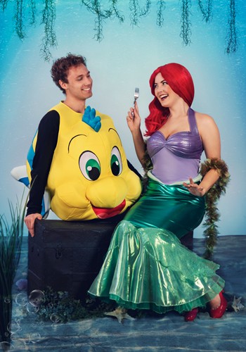Exclusive Disney Flounder Halloween Costume for Adults