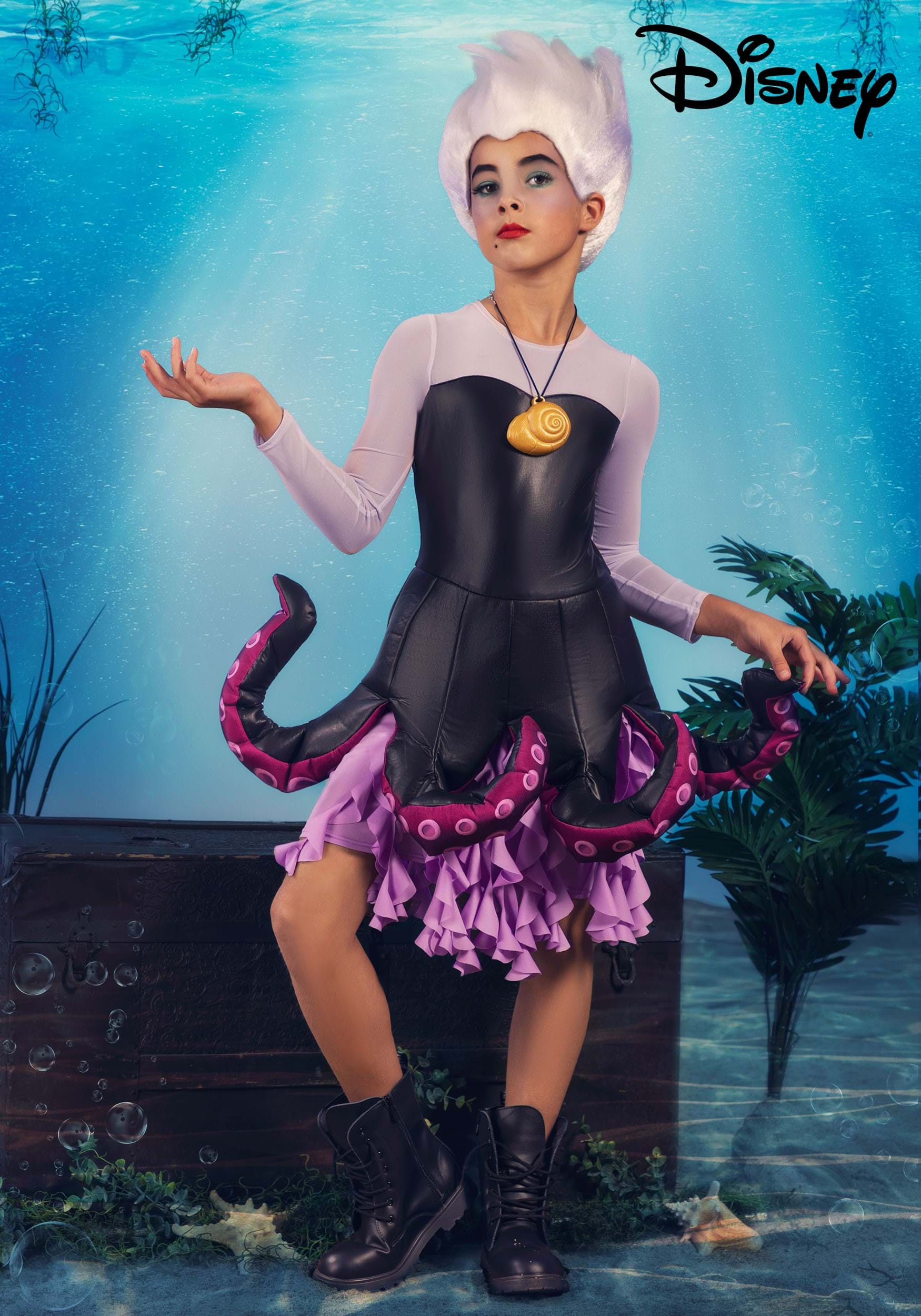 Disney Little Mermaid Tween Girl's Ursula Costume