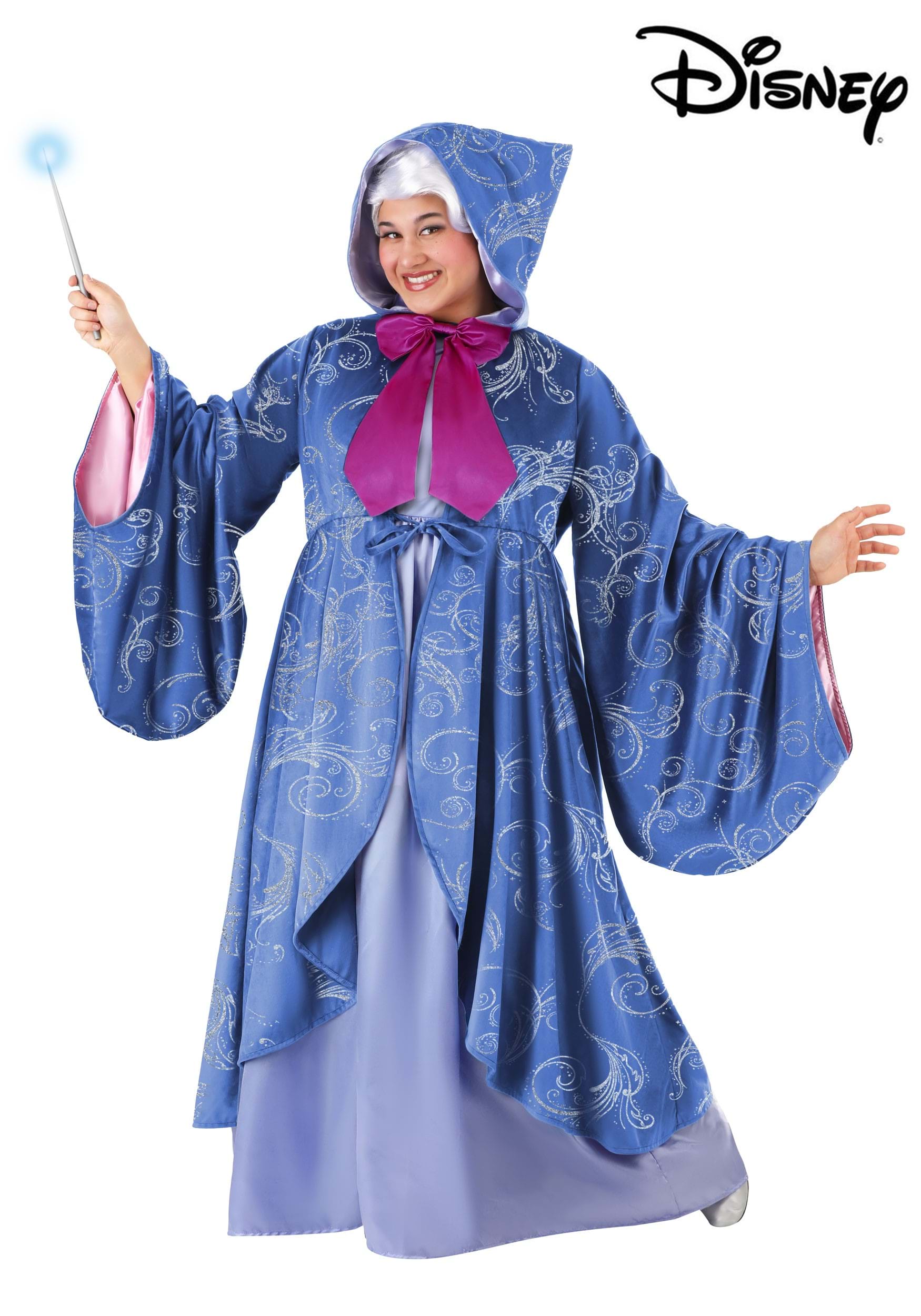 Premium Disney Plus Size Fairy Godmother Costume For Women