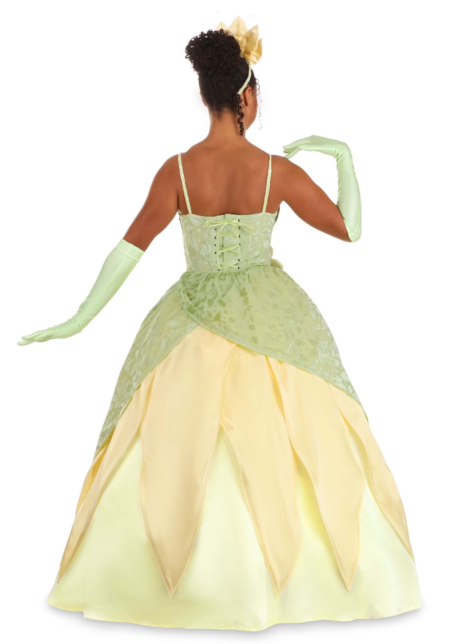My Halloween costume a few years ago. I loved being Princess Tiana. I posed  for pics all day long at work …