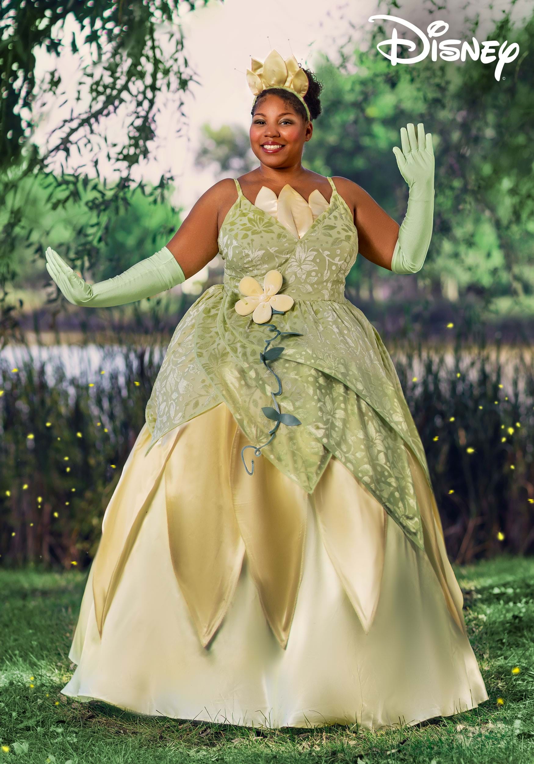 Women's Plus Size Deluxe Disney Princess and the Frog Tiana Costume