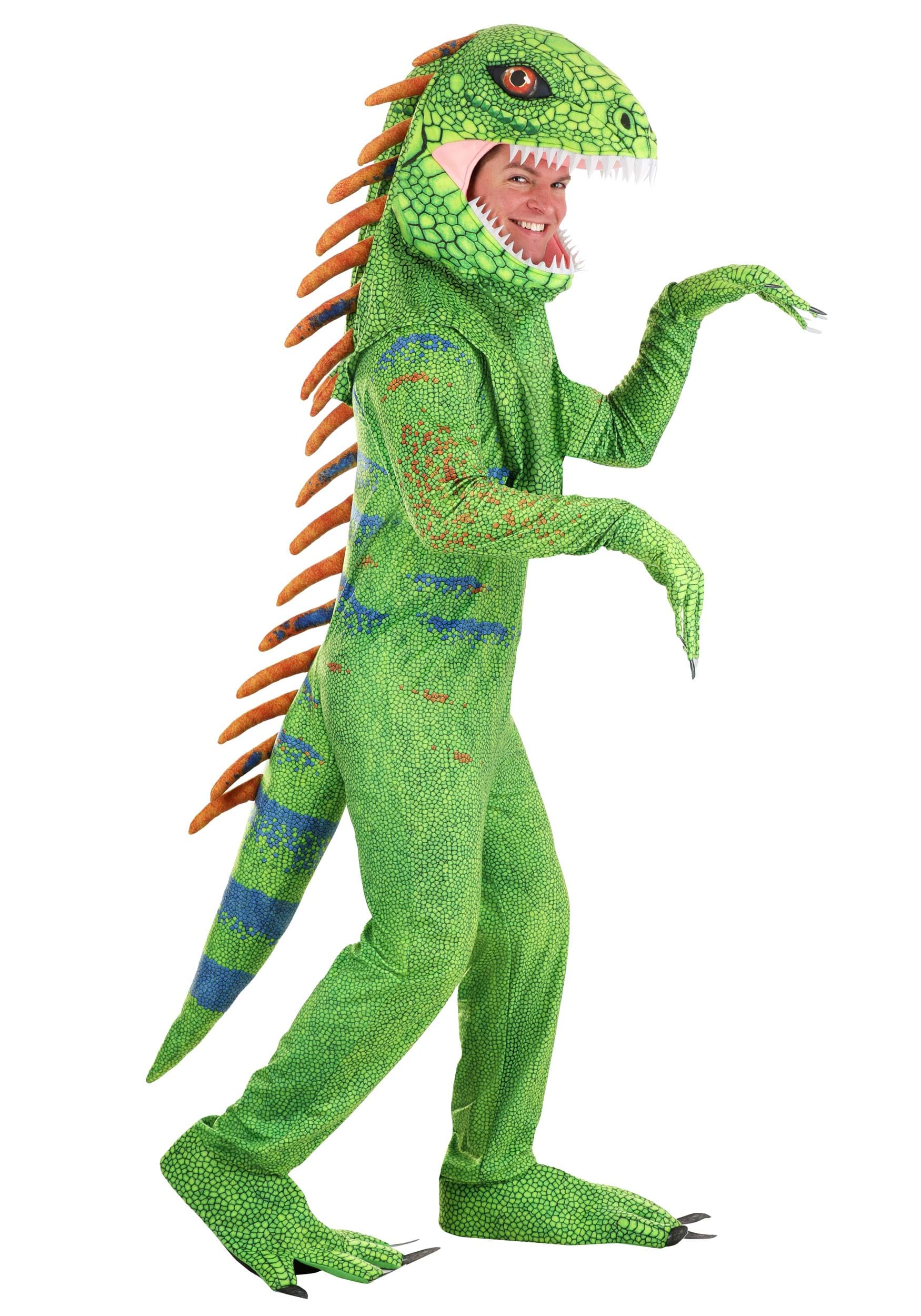 Adult Green Iguana Costume | Lizard Costumes