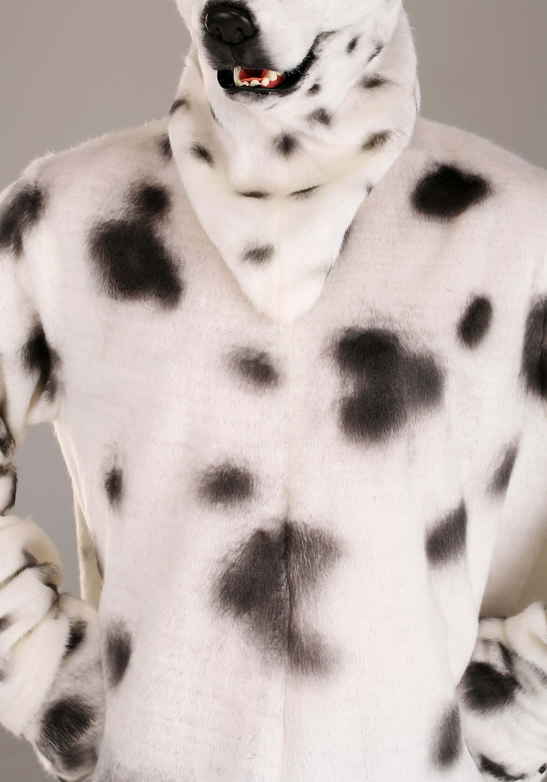 Adults Dalmatian Mascot Suit With Mouth Mover Mask