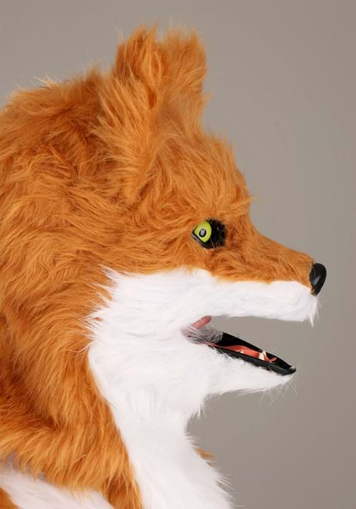 Adult Mascot Fox Costume With Mouth Mover Mask