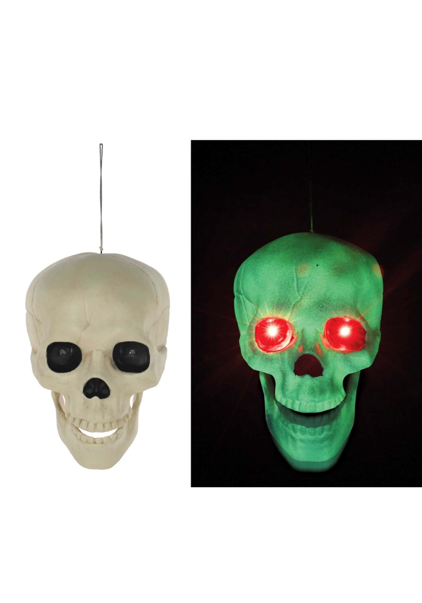 Decoración de Halloween de Skow in the Dark Talking Skull Multicolor Colombia