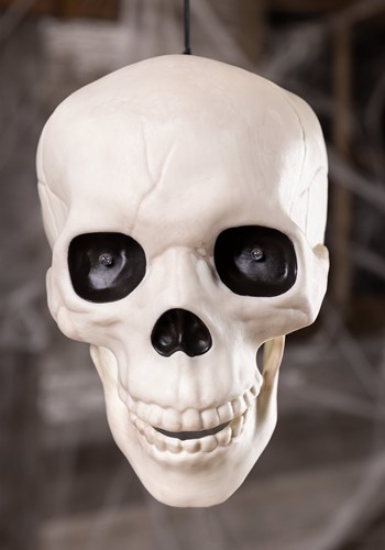 Life Sized Animated Hanging Skull Decoration