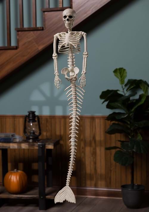 48 Inch Mermaid Skeleton Decoration | Halloween Skeletons and Skulls