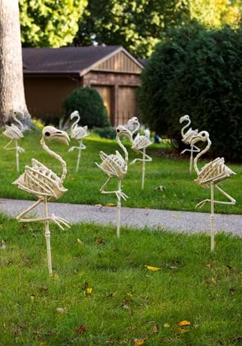 34-Inch Skeleton Flamingo Prop Decoration | Animal Decorations