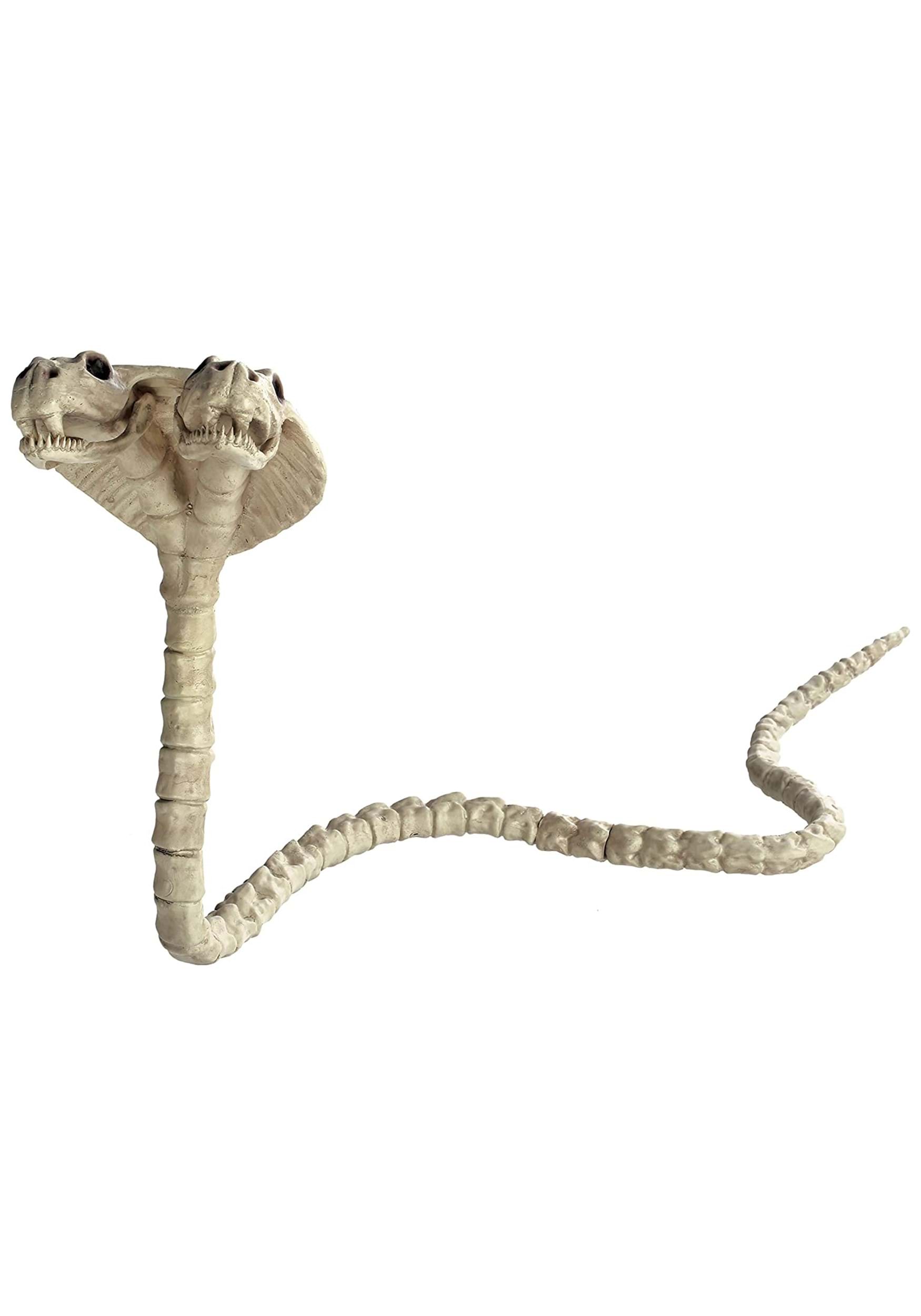 Double Headed 41" Cobra Skeleton Halloween Decoration