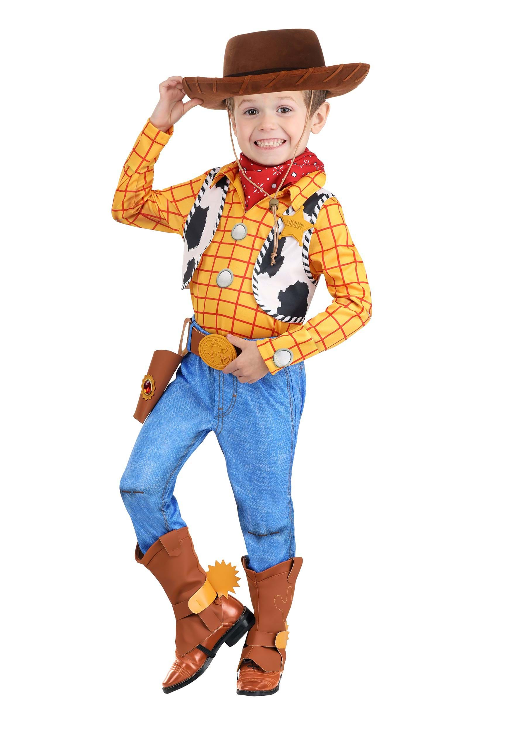 Photos - Fancy Dress Disney FUN Costumes Boy's  Deluxe Woody Toy Story Toddler Costume Brown/ 