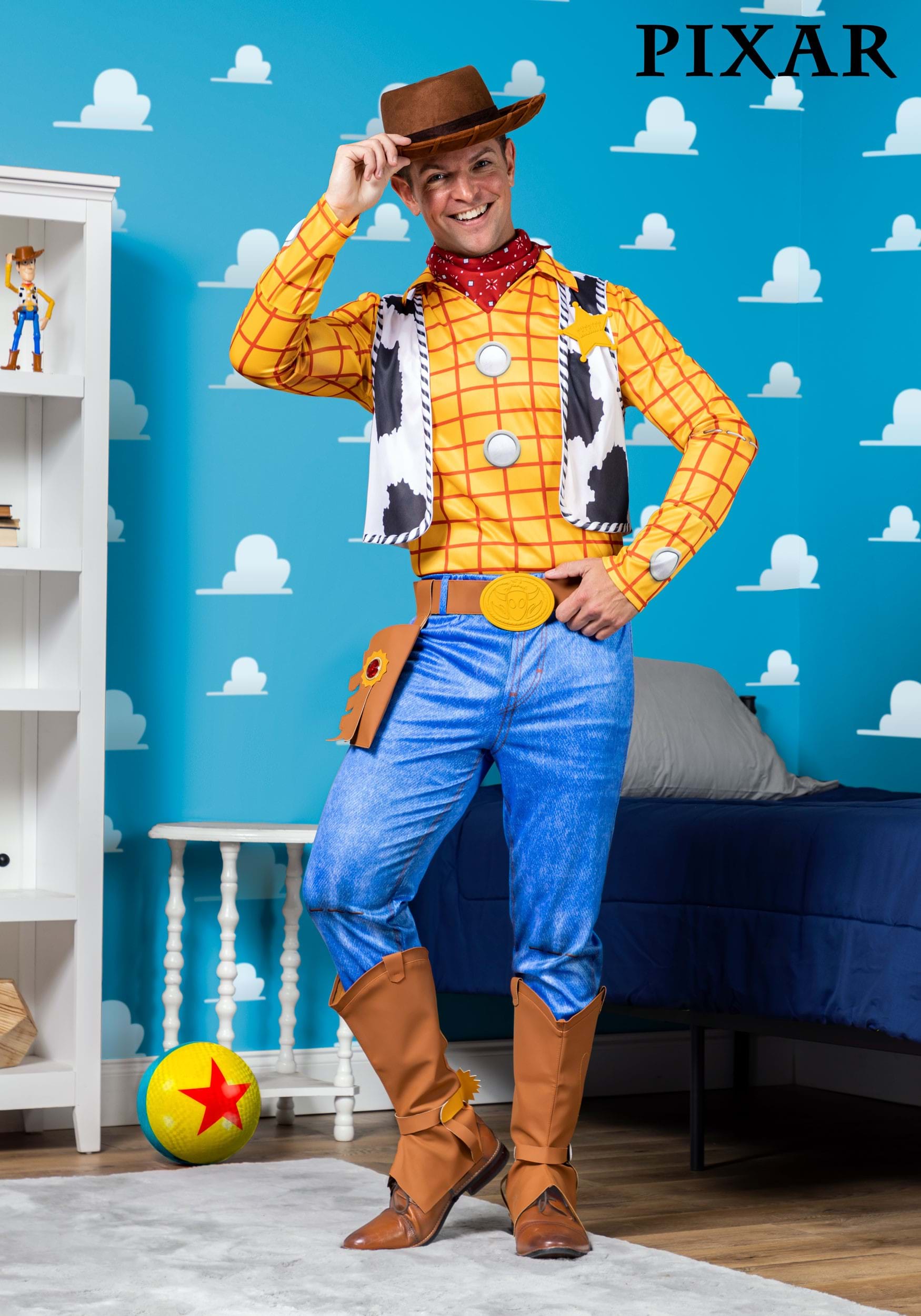 Adult Disney Deluxe Woody Toy Story Costume, 58% OFF