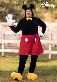 Adult Plus Size Deluxe Mickey Mouse Costume
