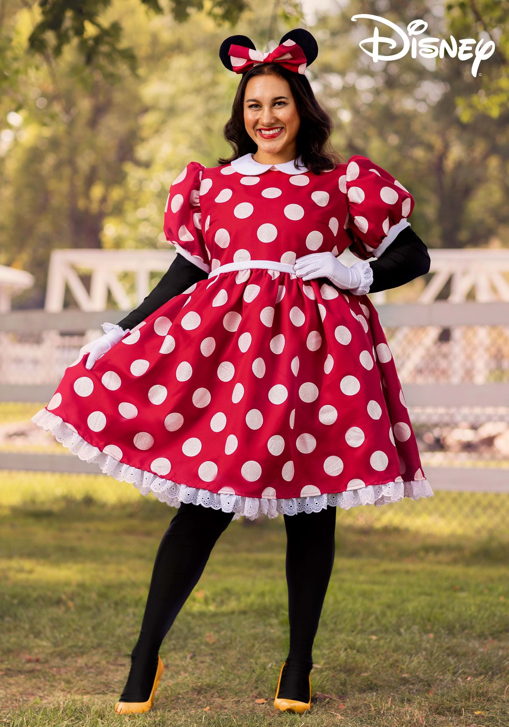 Disney Women's Plus Size Deluxe Minnie Mouse Costume